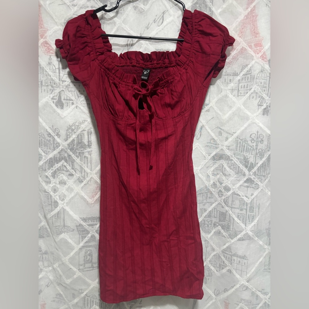 Windsor Red Ruffled Mini Dress❤️✨